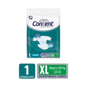 Content Medical Advanced Xl Pañal Bolsa X 1 Und Empaq Indiv - Sin Asignar