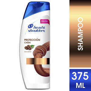 Shampoo Head And Shoulders Proteccion Caida Con Cafeina Frasco X 375 Ml - Head And Shoulders