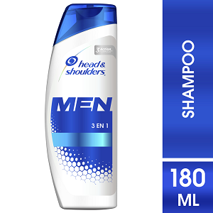 Shampoo Head And Shoulders Men 3 En 1 Frasco X 180 Ml - Head And Shoulders