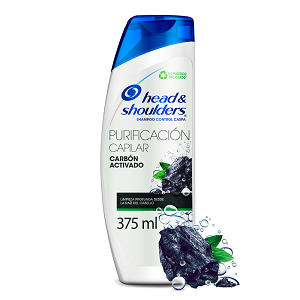 Shampoo Head And Shoulders Purificacion Capilar Carbon Activado Frasco X 375 Ml - Head And Shoulders