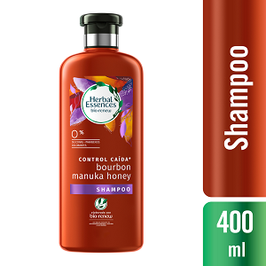 Shampoo Herbal Essences Control Caída Bourbon Manuka Honey Frasco X 400 Ml - Herbal Essences