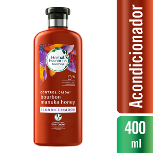 Acondicionador Herbal Essences Control Caída Bourbon Manuka Honey Frasco X 400 Ml - Herbal Essences