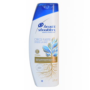 Shampoo Head And Shoulders Crece Fuerte Desde La Raiz Frasco X 375 Ml - Head And Shoulders
