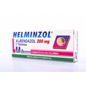 Helminzol 200 Mg Caja X 2 Tabletas - Helminzol