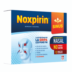 Noxpirin Sinus Caja X 12 Tabletas Recubiertas - Noxpirin