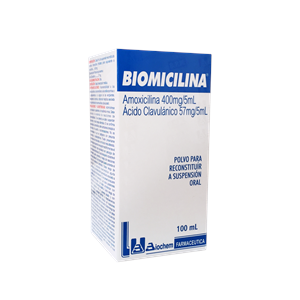 Biomicilina 400 / 57 Mg / 5 Ml Polvo Polvo Suspencion Oral Caja X 100 Ml - Biomicilina