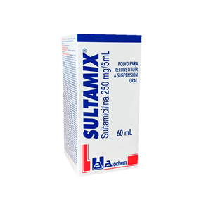 Sultamix 250 Mg/5 Ml Polvo Suspension Oral Frasco X 60 Ml - Sultamix