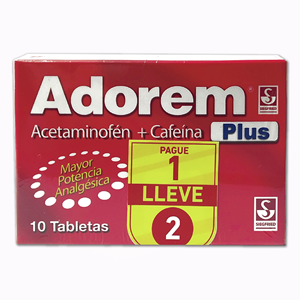 Adorem Plus 500/50 Mg Caja X 10 Tabletas Pague 1 Lleve 2 - Sin Asignar