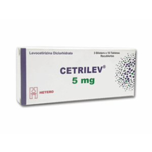 Cetrilev 5 Mg Caja X 30  Tabletas Recubiertas - Cetrilev