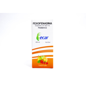 Fexofenadina Ecar Suspención 30 Mg / 5 Ml Frasco X 150 Ml  - Fexofenadina