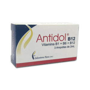 Vitamina B Antidol  X 3 Ampollas 2 Ml - Antidol