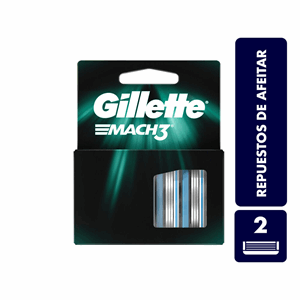 Mach 3 Gillette Repuestos X 2 Unidades - Gillette
