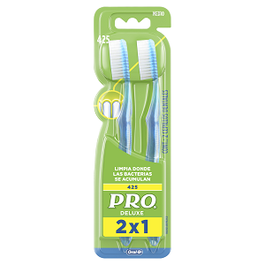 Cepillo Dental Pro Deluxe 425 Mediano (oferta 2x1) - Pro