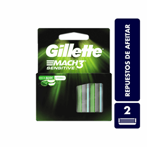 Mach 3 Gillette Sensitive Rpto X 2 Unds - Gillette