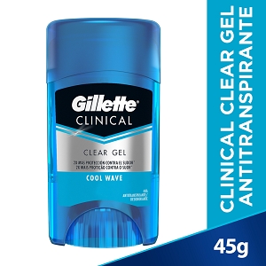 Desodorante Gillette Clinical Cool Wave Clear Gel X 45 G - Gillette