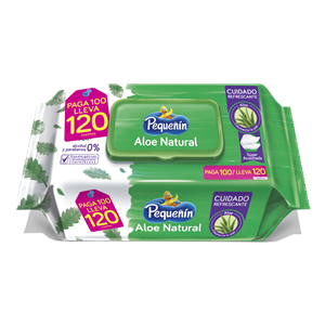 Toallitas Humedas Pequeñin Aloe ( Pague 100 Lleve 120 ) - Pequeñin