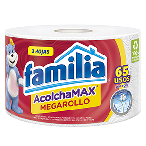 Papel Higienico Familia 3 Hojas (1r 30,78mt) Megarollo X 48 Unidades (65 Usos X Rollo) - Familia