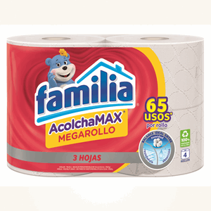 Papel Hig Familia T/hoja Acolchamax Megarollo X 4 Unds(65 Usos X Rollo 29.64m) - Sin Asignar