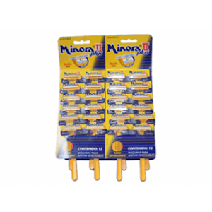 Maquina Afeitar Minora Ii Plus Con Banda Lubricante X 24 Unidades - Minora