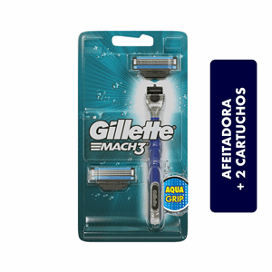 Mach 3 Gillette Aqua Grip Maquina+cartucho - Gillette