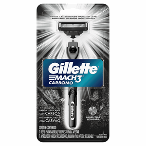 Mach 3 Gillette Carbono Maquina + Cartucho - Sin Asignar