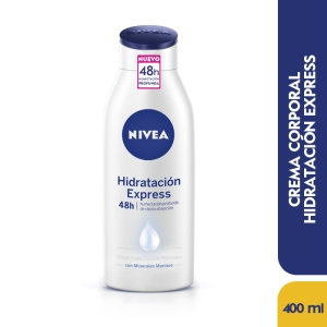 Crema Corporal Nivea Body Milk Hidratación Express Frasco X 400 Ml - Nivea