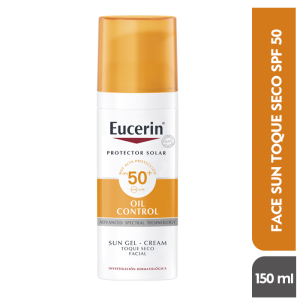Protector Solar Eucerin Oil Control Fps 50  Gel Creme Toque Seco Frasco X 50 Ml - Eucerin