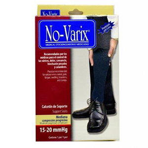 Media No Varix Hombre Ref 15-20 Mmhg M Azul Jean - Sin Asignar
