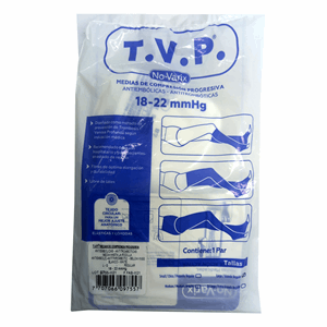 Media Antiembolica Tvp No Varix Rodilla L Unisex Blanco Ref 18-22 Mmhg - Sin Asignar