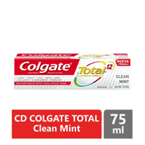 Crema Dental Colgate Total 12 Clean Mint Tubo X 75 Ml - Colgate