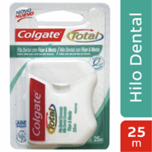 Colgate Total Hilo Dental Con Fluor Y Menta  X 25 Mts - Colgate