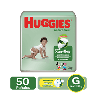 Pañal Huggies Active Sec G Etapa 3 X 50 Unidades - Huggies