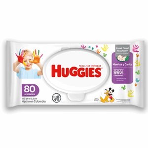 Toallitas Humedas Huggies Manitos Y Carita X 80 Unidades - Huggies