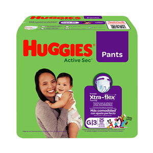 Huggies Active Sec Pants Pañal G Etapa 3 X 25 Unds Xtra-flex - Sin Asignar
