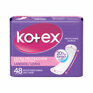 Kotex Protector Diario Extra Proteccion Largos X 48 Unds - Sin Asignar