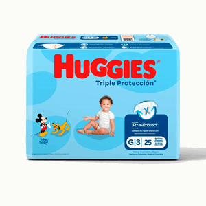 Huggies Triple Proteccion Pañal G Etapa 3 X 25 Unds Xtra-protect - Sin Asignar