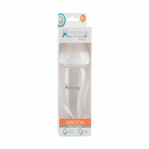 Biberon Munchi Magical 6+m Corriente X 12 Onzas Boca Ancha F.alto - Sin Asignar