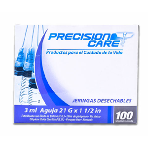 Jeringa Precision Care 3 Ml 3p 21 G X 1.5 Eterna - Eterna