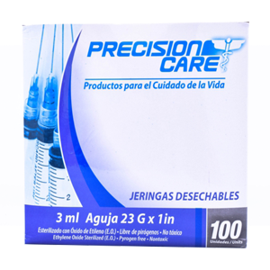 Jeringa Precision  3 Ml 3p 23gx1 Eterna - Eterna