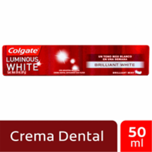 Crema Dental Colgate Luminous White Brilliant White Tubo X 50 Ml - Colgate
