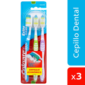 Colgate Cep Extra-clean Medio X 3 Cepillos (empaque Economico) - Colgate