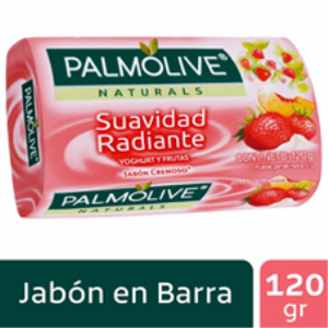 Jabon Palmolive Naturals Suavidad Radiante Yoghurt Y Frutas Barra X 120 G - Palmolive