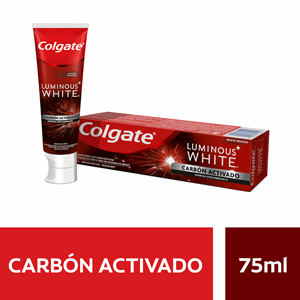 Crema Dental Colgate Luminous White Carbon Activado X 75 Ml (106 G) - Colgate