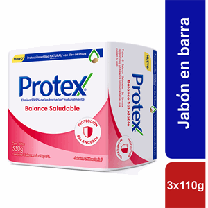Jabon Protex Balance Saludable 3 X 110 G (precio Especial) - Protex