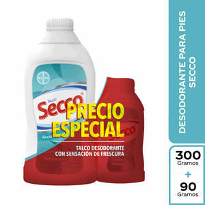 Talco Secco X 300 Gr+90 Gr P/especial (n/formula) - Sin Asignar