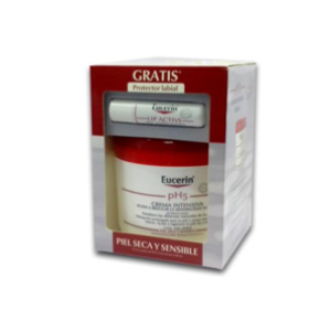 Eucerin Ph5 Crema Intensiva Piel Seca Sensible Pote X 450 Ml (gratis Protector Labial) - Eucerin