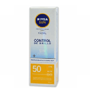Nivea Sun Protec Solar Facial Control Anti-brillo Fps 50 Tubo X 50 Ml - Nivea