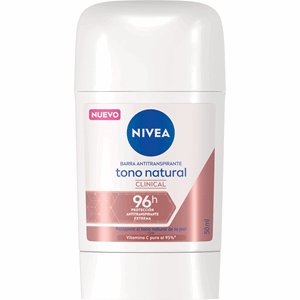 Nivea Desod Tono Natural Clinical Barra X 50 Ml - Sin Asignar