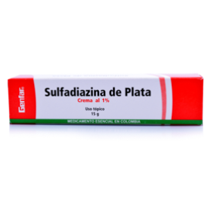 Crema Sulfadiazina De Plata 1% Genfar Tubo X 15 G - Genfar