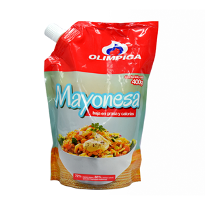 Mayonesa Olimpica Baja Grasa X 400 Gr - Olimpica